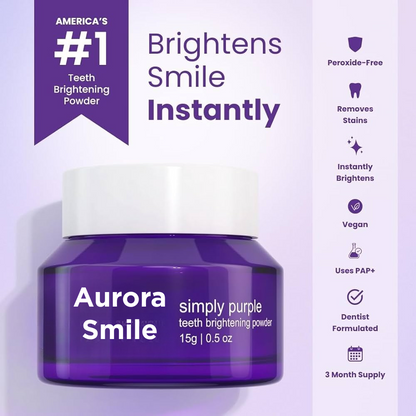 AuroraSmile - Simply Purple Teeth Brightening Powder